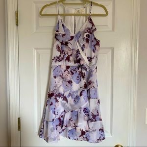Francesca’s Boutique Medium Purple & White Floral Dress